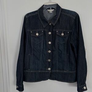Christopher & Banks Dark Indigo Denim Jacket